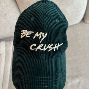 ba&sh Dark Green Corduroy Hat